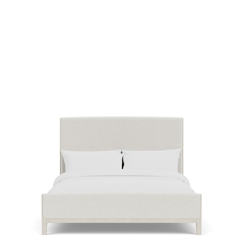 Carmella - King Upholstered Bed - Pebble Oak