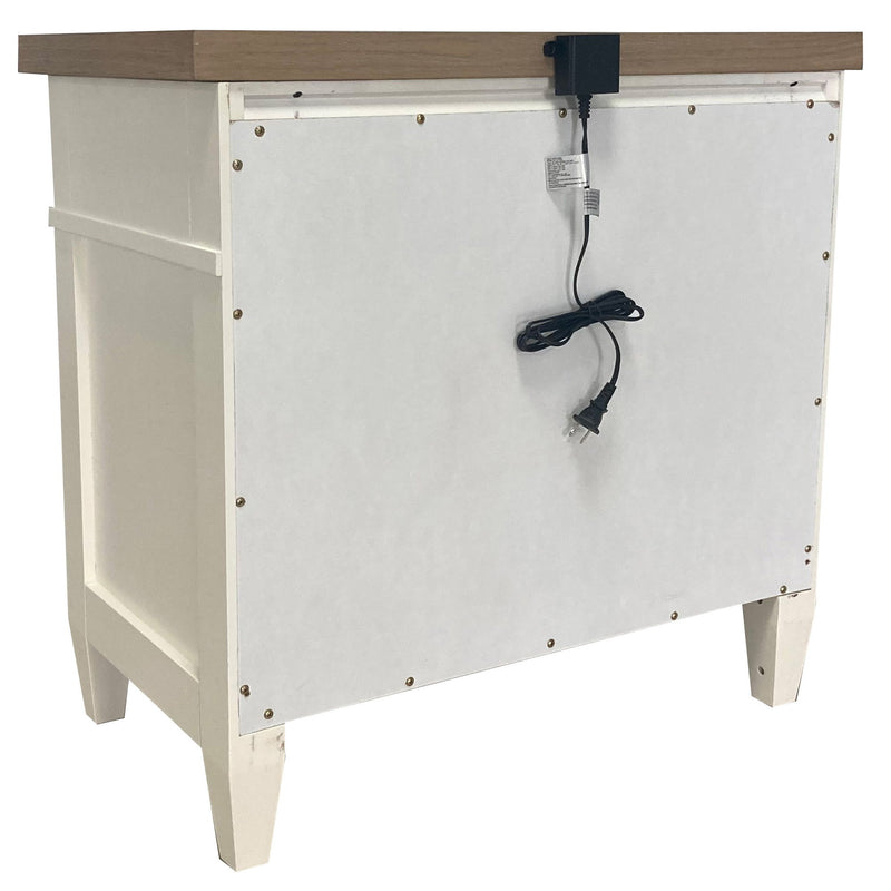 Americana Modern Bedroom - 2 Drawer Nightstand