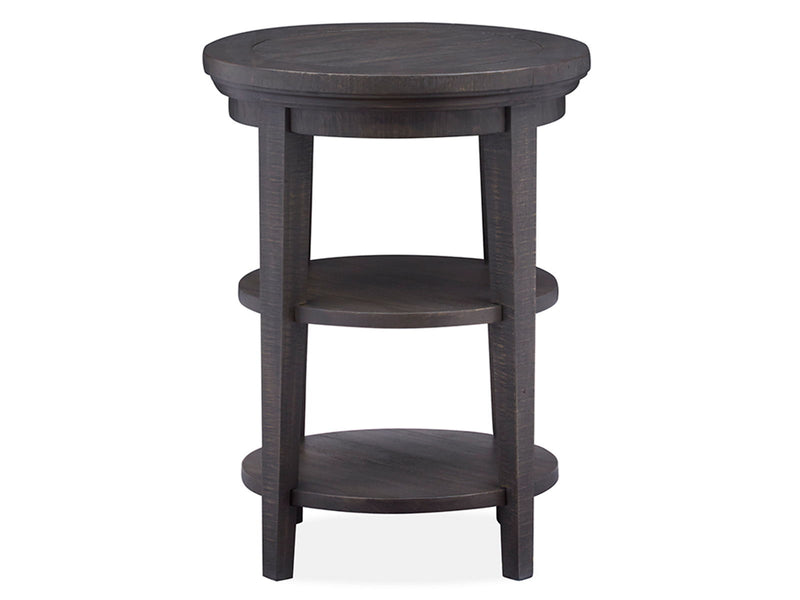 Westley Falls - Round Accent End Table - Graphite