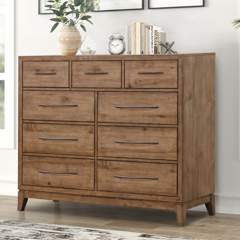 Shaker Lakes - 9 Drawer Chesser - Harvest Brown