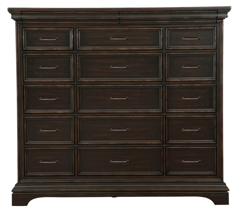 Caldwell - 17 Drawer Master Chest - Smoked Molasses