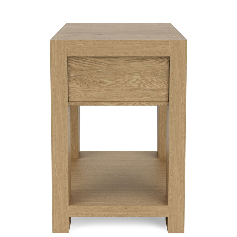 Davie - Chairside Table - Light Brown
